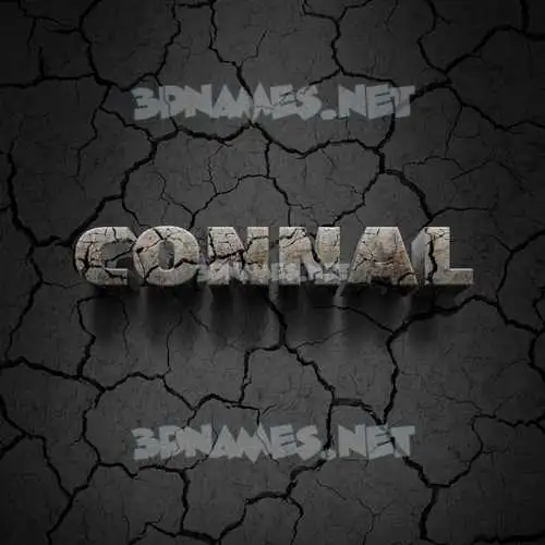 connal in Cracked Stone style - 3D name wallpaper connal in Cracked Stone style - 3D name wallpaper