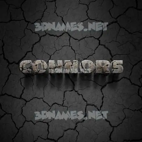 connors in Cracked Stone style - 3D name wallpaper connors in Cracked Stone style - 3D name wallpaper