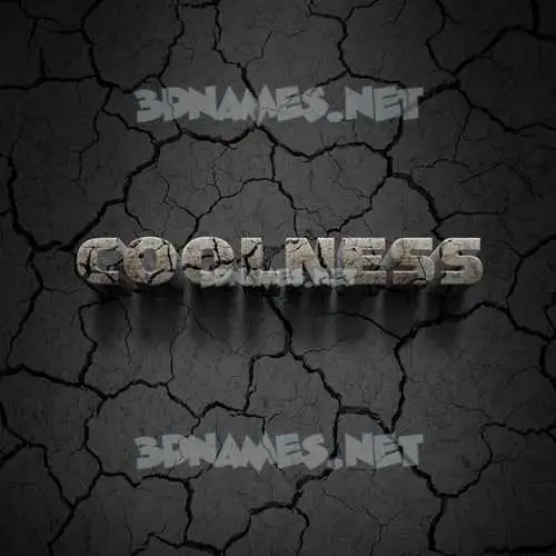 coolness in Cracked Stone style - 3D name wallpaper coolness in Cracked Stone style - 3D name wallpaper