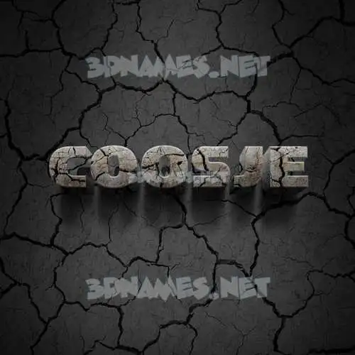 coosje in Cracked Stone style - 3D name wallpaper coosje in Cracked Stone style - 3D name wallpaper