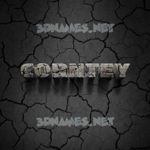corntey in Cracked Stone style - 3D name wallpaper corntey in Cracked Stone style - 3D name wallpaper