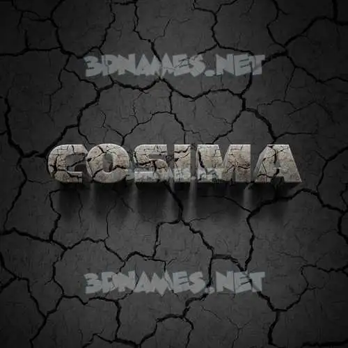 cosima in Cracked Stone style - 3D name wallpaper cosima in Cracked Stone style - 3D name wallpaper