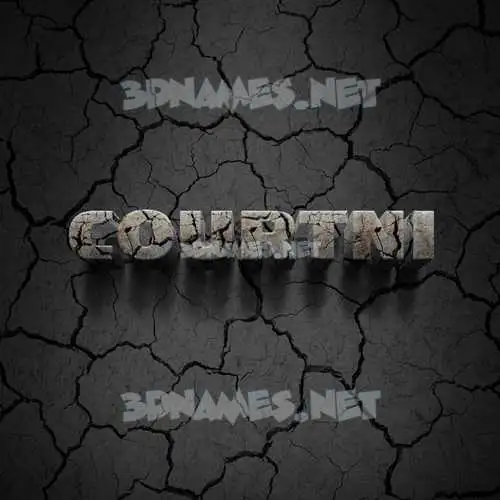 courtni in Cracked Stone style - 3D name wallpaper courtni in Cracked Stone style - 3D name wallpaper
