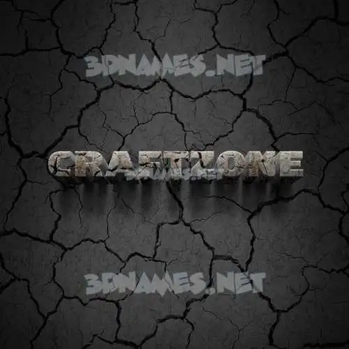 craftzone in Cracked Stone style - 3D name wallpaper craftzone in Cracked Stone style - 3D name wallpaper