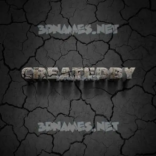 createdby in Cracked Stone style - 3D name wallpaper createdby in Cracked Stone style - 3D name wallpaper