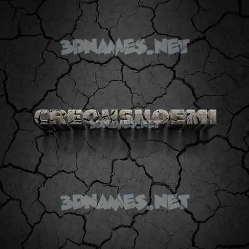 creousnoemi in Cracked Stone style - 3D name wallpaper creousnoemi in Cracked Stone style - 3D name wallpaper