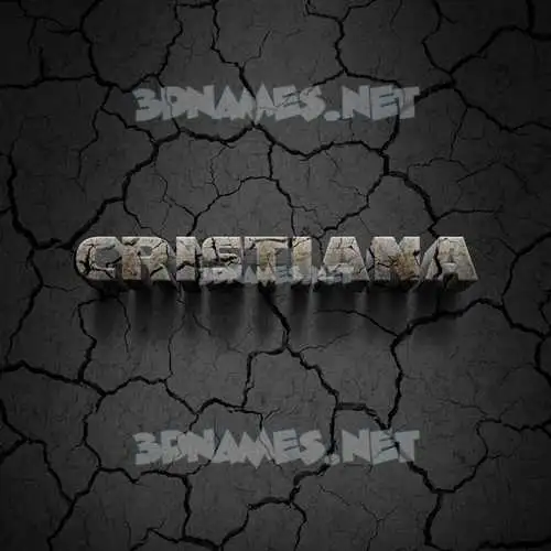 cristiana in Cracked Stone style - 3D name wallpaper cristiana in Cracked Stone style - 3D name wallpaper
