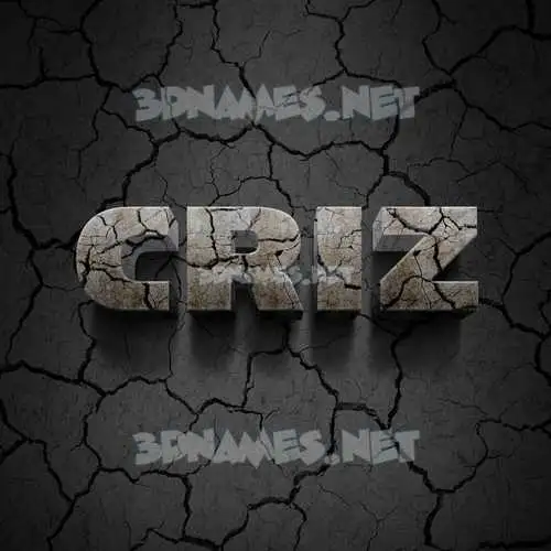 criz in Cracked Stone style - 3D name wallpaper criz in Cracked Stone style - 3D name wallpaper