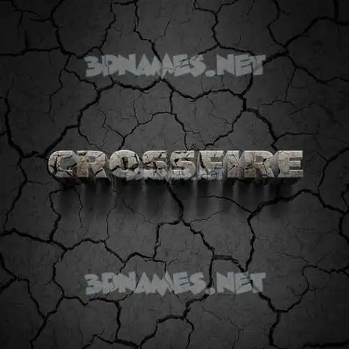 crossfire in Cracked Stone style - 3D name wallpaper crossfire in Cracked Stone style - 3D name wallpaper