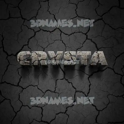 crysta in Cracked Stone style - 3D name wallpaper crysta in Cracked Stone style - 3D name wallpaper