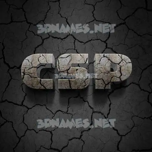 csp in Cracked Stone style - 3D name wallpaper csp in Cracked Stone style - 3D name wallpaper