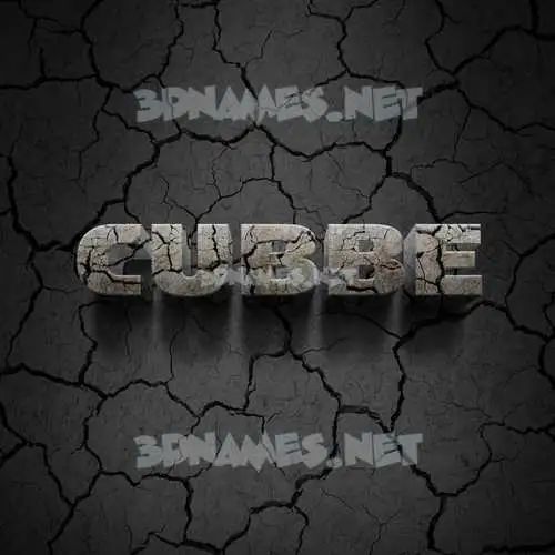 cubbe in Cracked Stone style - 3D name wallpaper cubbe in Cracked Stone style - 3D name wallpaper