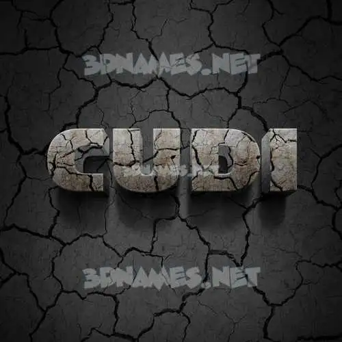 cudi in Cracked Stone style - 3D name wallpaper cudi in Cracked Stone style - 3D name wallpaper