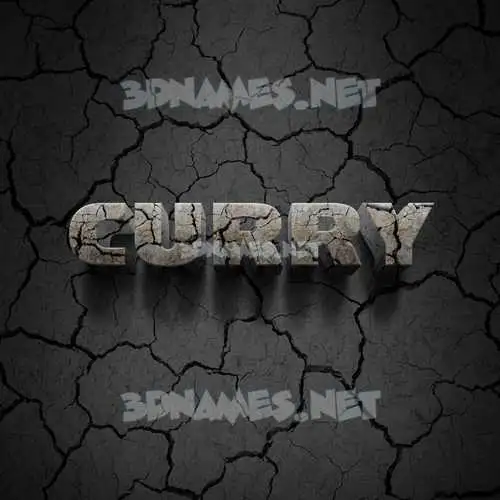 curry in Cracked Stone style - 3D name wallpaper curry in Cracked Stone style - 3D name wallpaper