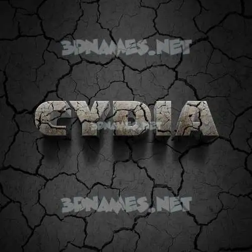 cydia in Cracked Stone style - 3D name wallpaper cydia in Cracked Stone style - 3D name wallpaper