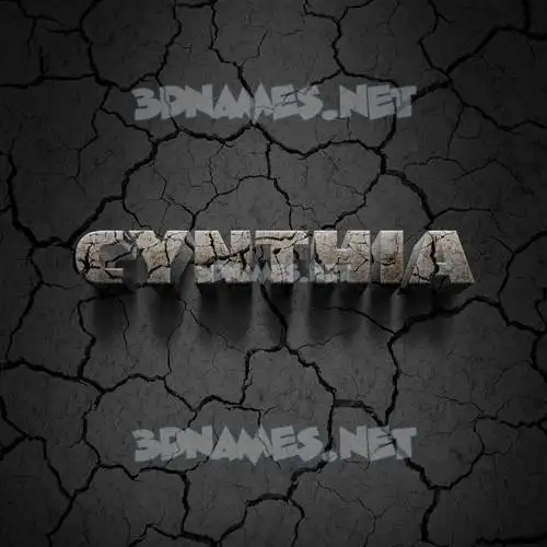 cynthia in Cracked Stone style - 3D name wallpaper cynthia in Cracked Stone style - 3D name wallpaper
