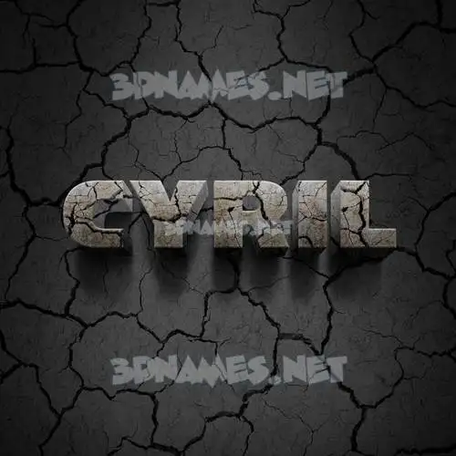 cyril in Cracked Stone style - 3D name wallpaper cyril in Cracked Stone style - 3D name wallpaper