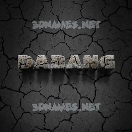 dabang in Cracked Stone style - 3D name wallpaper dabang in Cracked Stone style - 3D name wallpaper