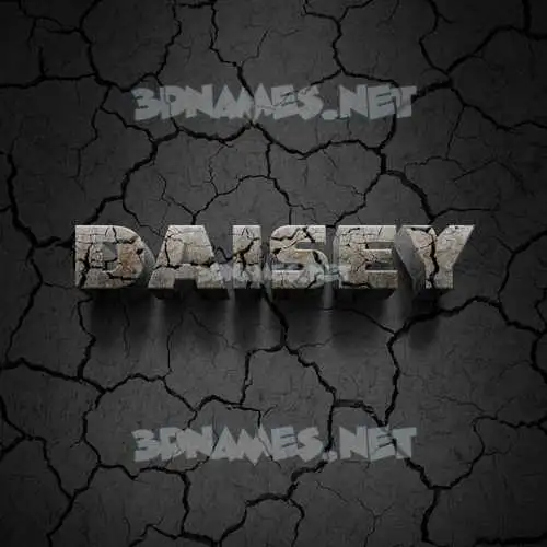 daisey in Cracked Stone style - 3D name wallpaper daisey in Cracked Stone style - 3D name wallpaper