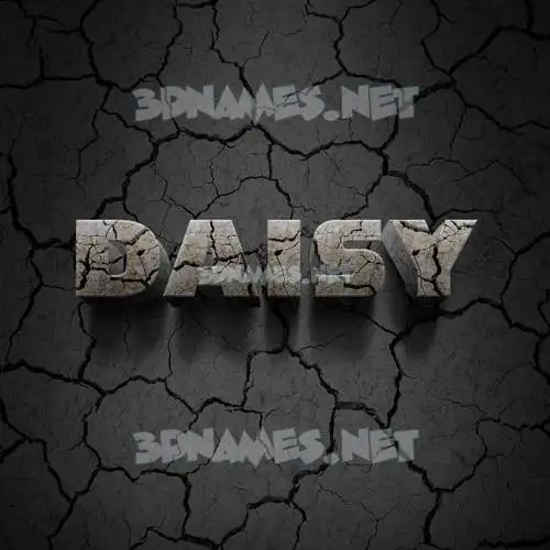 daisy in Cracked Stone style - 3D name wallpaper daisy in Cracked Stone style - 3D name wallpaper