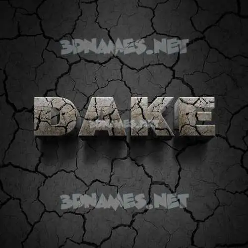 dake in Cracked Stone style - 3D name wallpaper dake in Cracked Stone style - 3D name wallpaper