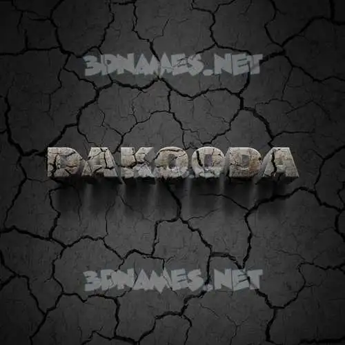 dakooda in Cracked Stone style - 3D name wallpaper dakooda in Cracked Stone style - 3D name wallpaper