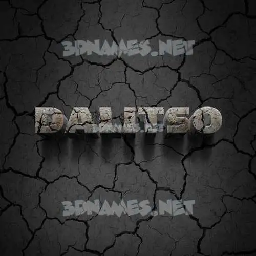 dalitso in Cracked Stone style - 3D name wallpaper dalitso in Cracked Stone style - 3D name wallpaper