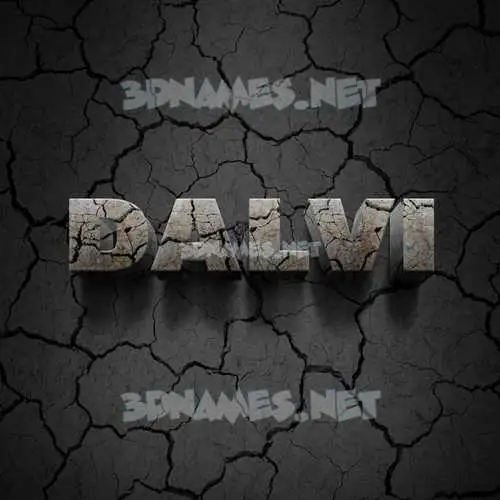 dalvi in Cracked Stone style - 3D name wallpaper dalvi in Cracked Stone style - 3D name wallpaper