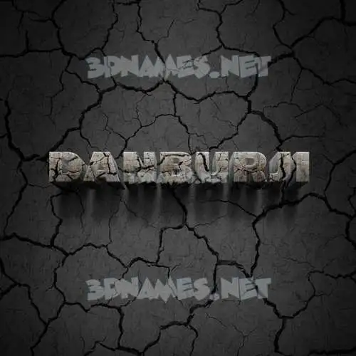danburji in Cracked Stone style - 3D name wallpaper danburji in Cracked Stone style - 3D name wallpaper