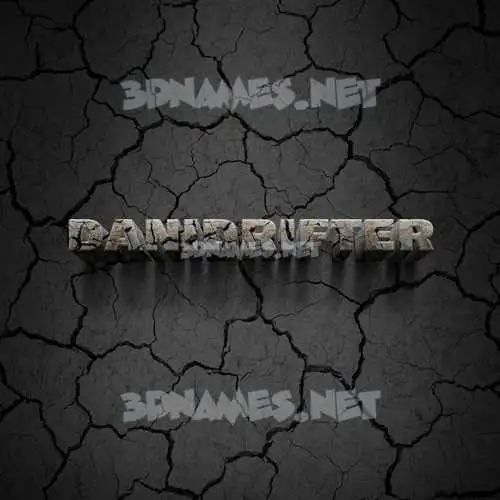 danidrifter in Cracked Stone style - 3D name wallpaper danidrifter in Cracked Stone style - 3D name wallpaper