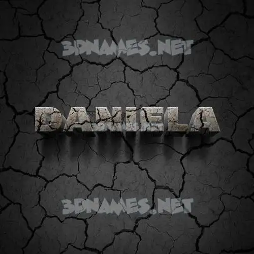 daniela in Cracked Stone style - 3D name wallpaper daniela in Cracked Stone style - 3D name wallpaper