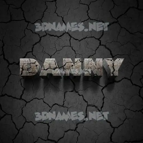 danny in Cracked Stone style - 3D name wallpaper danny in Cracked Stone style - 3D name wallpaper