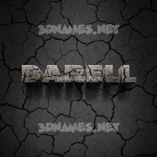 darell in Cracked Stone style - 3D name wallpaper darell in Cracked Stone style - 3D name wallpaper