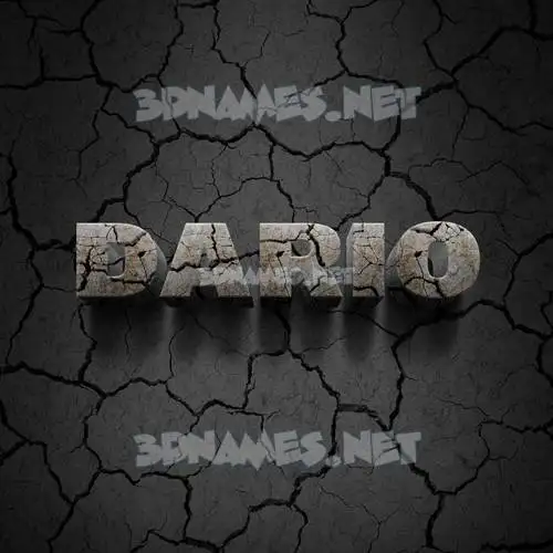 dario in Cracked Stone style - 3D name wallpaper dario in Cracked Stone style - 3D name wallpaper