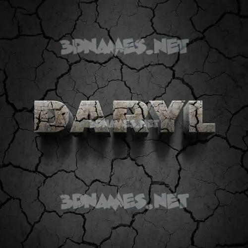 daryl in Cracked Stone style - 3D name wallpaper daryl in Cracked Stone style - 3D name wallpaper