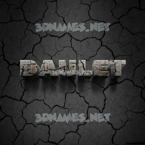 daulet in Cracked Stone style - 3D name wallpaper daulet in Cracked Stone style - 3D name wallpaper