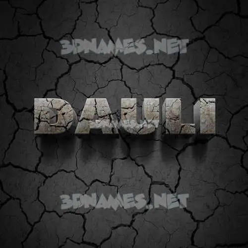dauli in Cracked Stone style - 3D name wallpaper dauli in Cracked Stone style - 3D name wallpaper