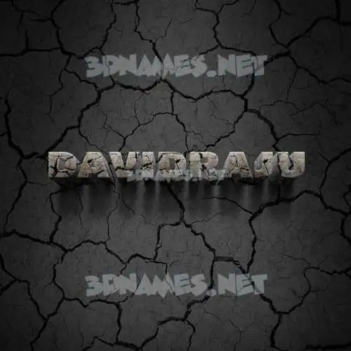 davidraju in Cracked Stone style - 3D name wallpaper davidraju in Cracked Stone style - 3D name wallpaper