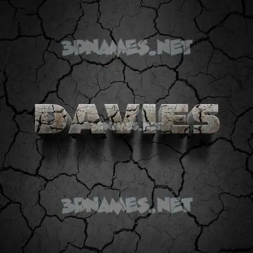 davies in Cracked Stone style - 3D name wallpaper davies in Cracked Stone style - 3D name wallpaper