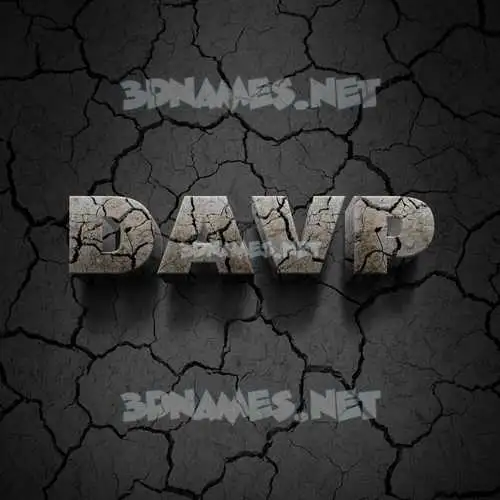 davp in Cracked Stone style - 3D name wallpaper davp in Cracked Stone style - 3D name wallpaper