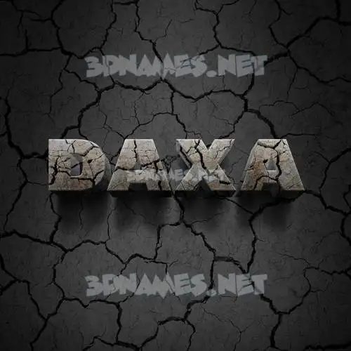 daxa in Cracked Stone style - 3D name wallpaper daxa in Cracked Stone style - 3D name wallpaper