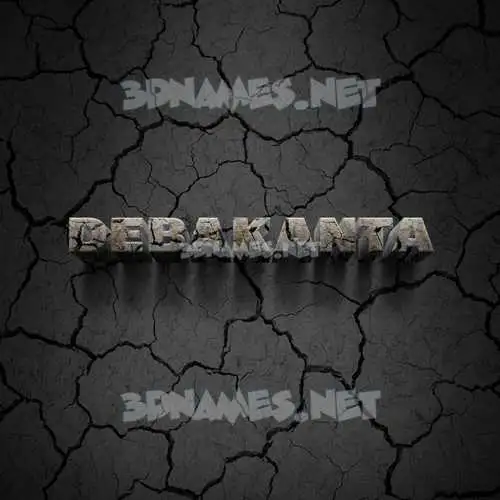 debakanta in Cracked Stone style - 3D name wallpaper debakanta in Cracked Stone style - 3D name wallpaper
