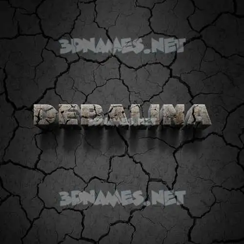 debalina in Cracked Stone style - 3D name wallpaper debalina in Cracked Stone style - 3D name wallpaper