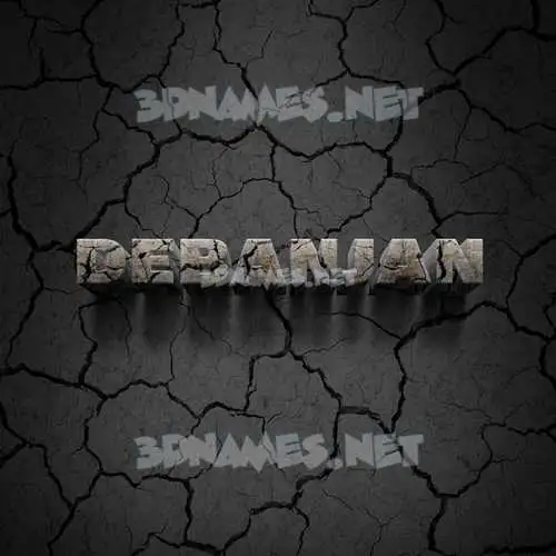 debanjan in Cracked Stone style - 3D name wallpaper debanjan in Cracked Stone style - 3D name wallpaper