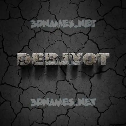debjyot in Cracked Stone style - 3D name wallpaper debjyot in Cracked Stone style - 3D name wallpaper