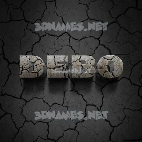 debo in Cracked Stone style - 3D name wallpaper debo in Cracked Stone style - 3D name wallpaper