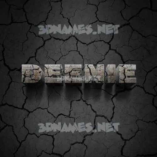 deenie in Cracked Stone style - 3D name wallpaper deenie in Cracked Stone style - 3D name wallpaper