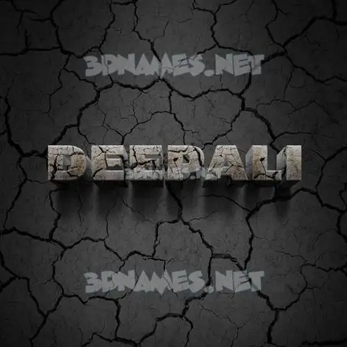 deepali in Cracked Stone style - 3D name wallpaper
