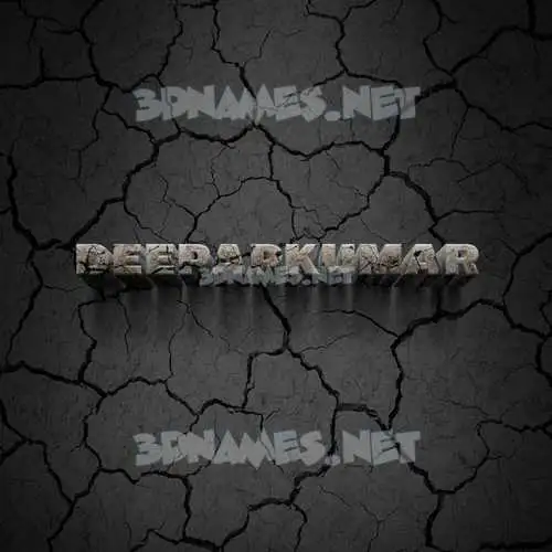 deepapkumar in Cracked Stone style - 3D name wallpaper