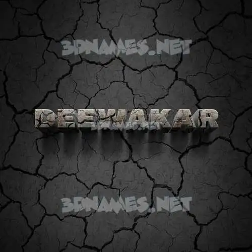 deewakar in Cracked Stone style - 3D name wallpaper deewakar in Cracked Stone style - 3D name wallpaper
